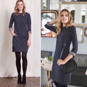 Boden Dotty Day Quilted Dress Long Tall